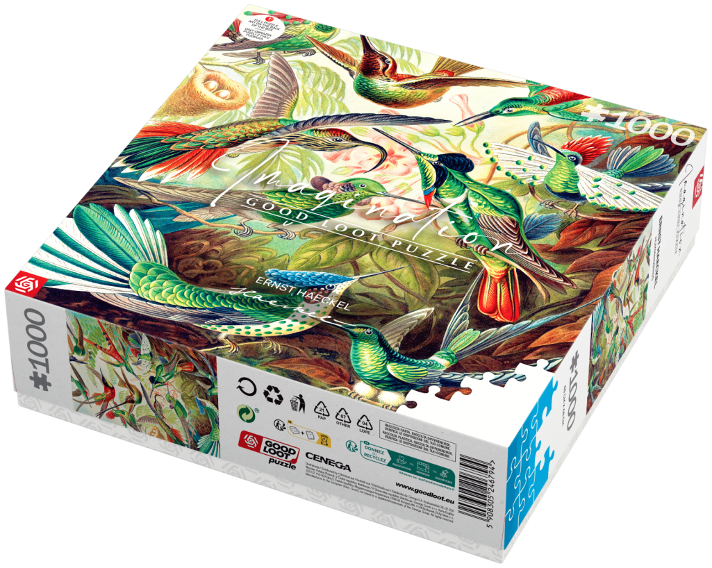 Puzzle Imagination: Ernst Haeckel Kolibry 1000 elementów